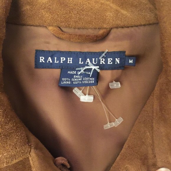 Ralph Lauren Western Eagle Suede Jacket Women M - Picture 8 of 9